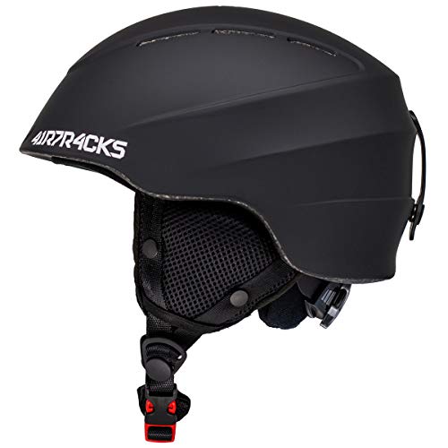 Airtracks Master T52 - Casco de esquí y snowboard (sistema de ventilación y ajuste continuo, talla L), color negro