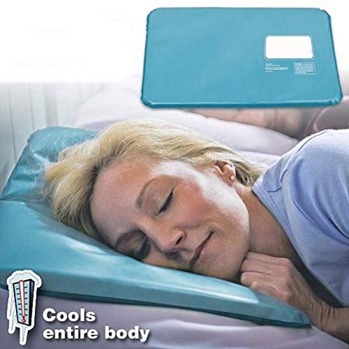 Almohada de gel de enfriamiento, inserto de almohadilla reutilizable Cool Pad Mat Ayuda a mejorar la calidad del sueño y la temperatura óptima para dormir, enfriamiento, calmante