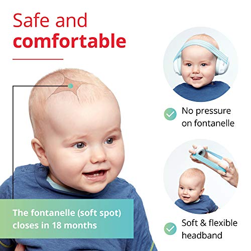 Alpine Muffy Baby Orejeras para bebés - Orejeras para bebés y niños de hasta 36 meses - Previene daños auditivos - Mejora el sueño en movimiento - fácil de ajustar - Sophie la Girafe