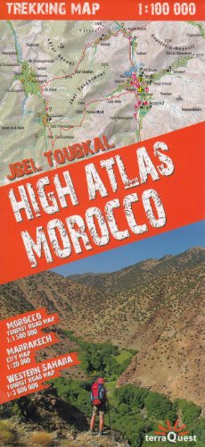 Alto Atlas Trekking Mapa 1:100.000 - Marruecos - Marrakech