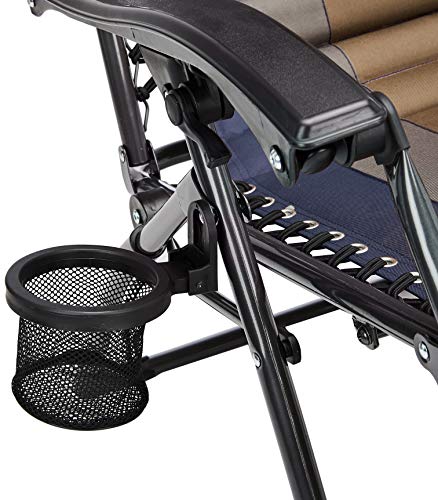 Amazon Basics - Set de 2 sillas acolchadas con gravedad cero - de color azul