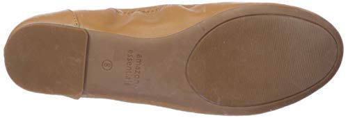 Amazon Essentials Belice Ballet Flat Zapatos Bailarinas, Marrón, 38.5 EU