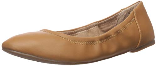 Amazon Essentials Belice Ballet Flat Zapatos Bailarinas, Marrón, 38.5 EU