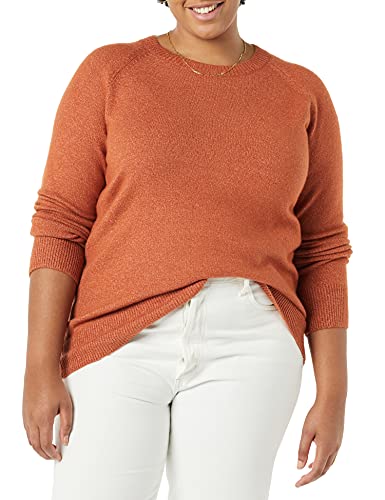Amazon Essentials Classic-fit Soft-Touch Long-Sleeve Crewneck Sweater Suéter, Caramelo, XL