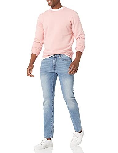 Amazon Essentials Crewneck Fleece Sweatshirt sudadera, Rosa (pink), Medium