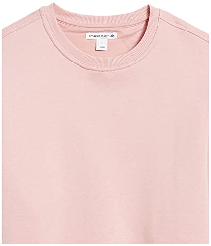 Amazon Essentials Crewneck Fleece Sweatshirt sudadera, Rosa (pink), Medium