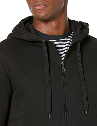 Amazon Essentials Full-Zip Hooded Fleece Sweatshirt Sudadera, Negro (Black), X-Large