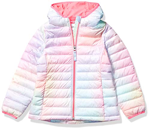 Amazon Essentials Hooded Puffer Jacket Outerwear-Jackets, Rosa Degradado, Medium