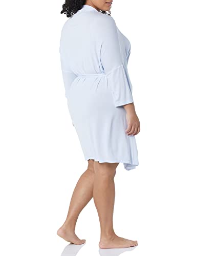 Amazon Essentials Knit Robe Camisón, Azul Pálido, XL