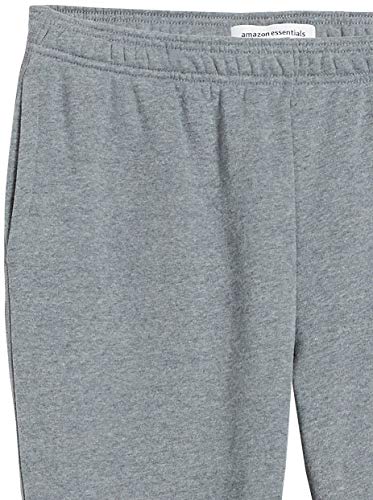 Amazon Essentials – Pantalón de chándal de forro polar para hombre, Gris (Light Gray Heather), US L (EU L)