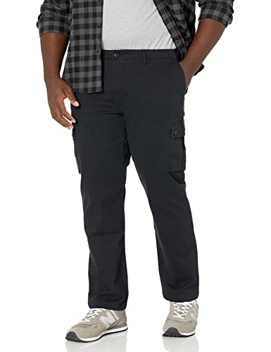 Amazon Essentials – Pantalones cargo elásticos de corte entallado para hombre, Negro, W29 x L29