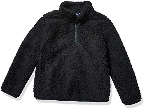 Amazon Essentials Quarter-Zip High-Pile Polar Fleece Jacket Outerwear-Jackets, Negro, XS