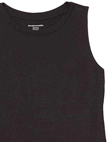 Amazon Essentials Relaxed Fit Sleeveless Muscle Tank Chaleco, Negro, L
