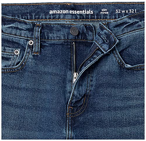 Amazon Essentials Slim-Fit Stretch Jean Jeans, Vintage Light Wash, 36W x 30L