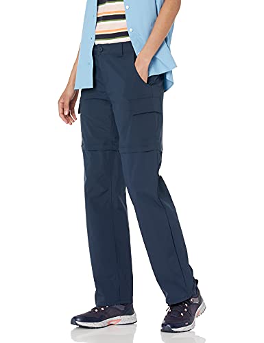 Amazon Essentials Stretch Woven Convertible Zip-Off Outdoor Hiking Pants Pantalones de Senderismo, Azul Marino, 42