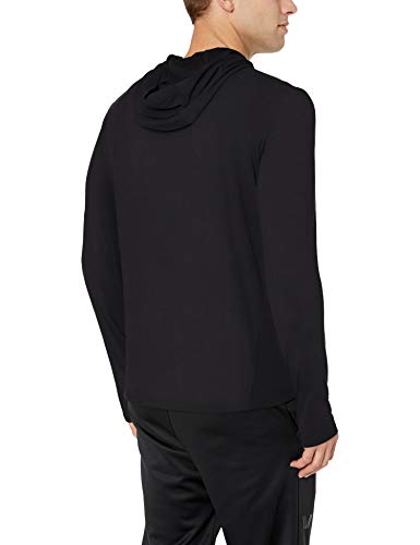 Amazon Essentials Tech Stretch Long-Sleeve Pullover Hoodie Athletic-Sweatshirts, Negro, US (EU XL-XXL)