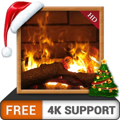 ambiente de chimenea HD gratis: disfrute de las vacaciones de Navidad de invierno a la altura de su altura en su televisor HDR 4K y dispositivos de fuego como fondo de pantalla y tema para mediación y