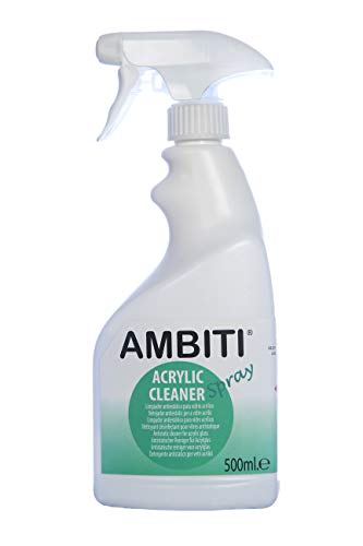 Ambiti Acrylic Cleaner 500 ml, Limpiador antiestático de Cristales y claraboyas acrílicas de autocaravanas y caravanas