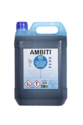 Ambiti Blue 5 L. aditivo para aguas negras, depósito de residuos, Sanitary Fluid