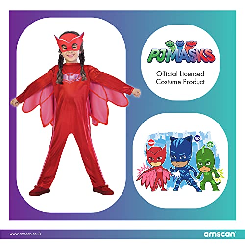 amscan - Disfraz de Owlette de PJ Masks - 9902949 - Color Rojo