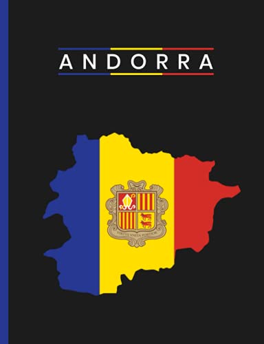 Andorra Flag: Lined Composition Notebook With Flag Map of Andorra, Journal With Flag Andorra For Writing, Notebook Gift For Andorra People