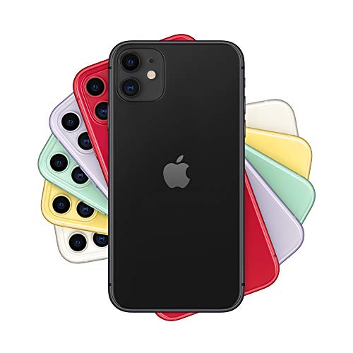Apple iPhone 11 (128 GB) - Negro (Incluye Earpods, Adaptador de Corriente)