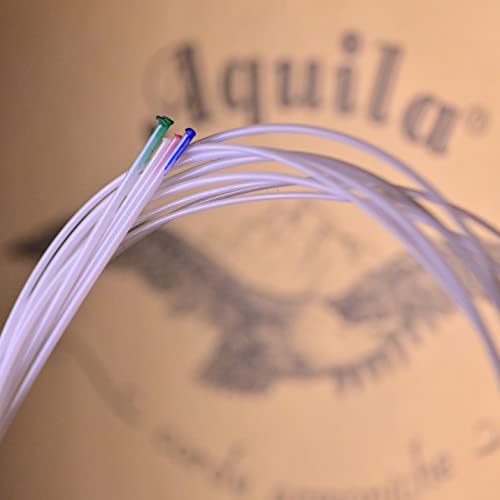 Aquila New Nylgut – Cuerdas para ukelele tenor aq-15 herida bajo G – Set de 4 cuerdas