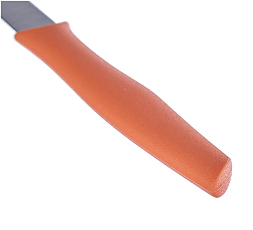 Arcos Serie Nova, Cuchillo Mondador, Hoja de Acero Inoxidable de 100 mm, Mango de Polipropileno Color Coral