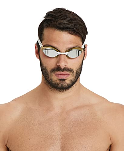 ARENA Airspeed Mirror Gafas de natación, Adultos Unisex, Silver/Gold (Multicolor), Talla Única