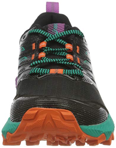 Asics Gel-Trabuco 9, Trail Running Shoe Mujer, Black/Baltic Jewel, 40.5 EU