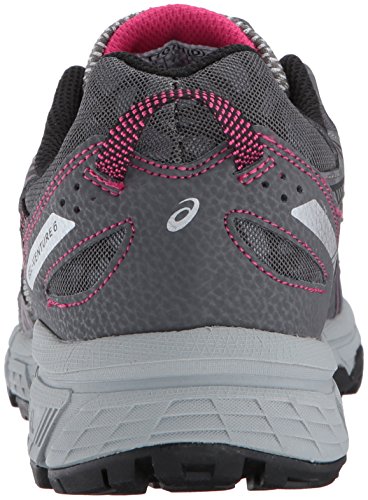 Asics - Gel-Venture 6 - Zapatillas deportivas para mujer, para correr, Gris (Carbono/Negro/Rosa Pavo Real), 40 EU