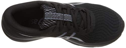 Asics Patriot 12, Zapatos para Correr Mujer, Negro (Black/Carrier Grey), 38 EU