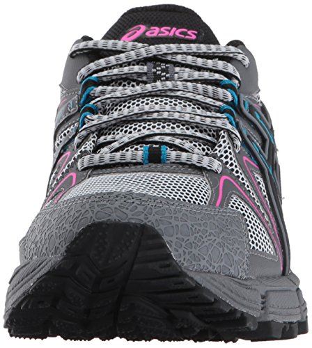 ASICS Womens Gel-Kahana 8 Running Shoe, Black/Island Blue/Pink Glow, 9 Medium US