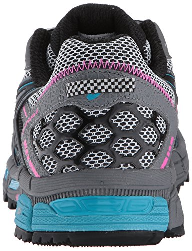 ASICS Womens Gel-Kahana 8 Running Shoe, Black/Island Blue/Pink Glow, 9 Medium US