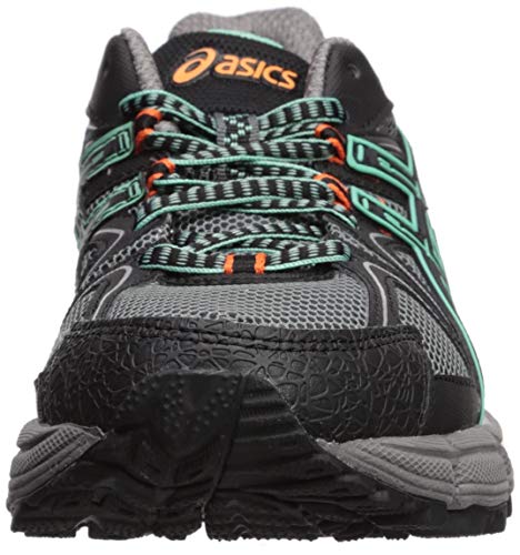 ASICS Zapatillas de running Gel-Kahana 8 para mujer, negro (Negro/verde hielo/naranja fuerte.), 37.5 EU