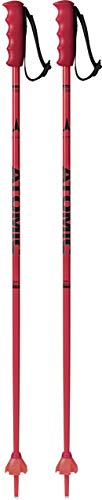 ATOMIC Redster Jr 1 Par de Bastones de esquí, Aluminio, Niños, Rojo/Negro, 105 cm