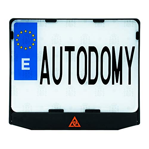 Autodomy Soporte Portamatrícula para Moto Universal Homologado + Tornillos - Made in EU