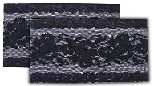 Bandelettes - Original Ligas Elásticas Patentadas Anti Rozaduras Para Muslos - Negro PEONY Talla L (C -63-67 cm)