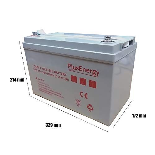 Bateria AGM/Gel 12V 100-150Ah C10 - C100 (Batería Gel PlusEnergy 12V 100-150AH)