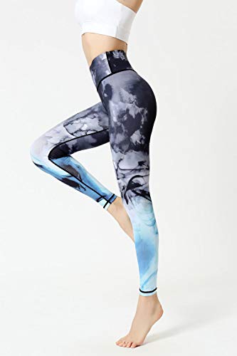 bayrick Cambio Diario,Pantalones de Yoga con Estampado de Cintura Alta Apretada Pantalones de Yoga Hombres Deportivos Ropa de Aptitud Deportiva-mi_S