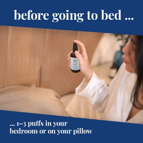 Bedtime Espray para almohada – Lavanda | Spray de lavanda para almohada para dormir | Spray aromático de lavanda para un mejor sueño