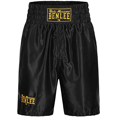 BENLEE Rocky Marciano Uni Boxing Pantalones de Boxeo, Negro, S Kurz para Hombre