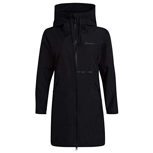 Berghaus Rothley Gore-Tex - Chaqueta impermeable para mujer, Mujer, chaqueta impermeable, 4A000854BP6, negro / negro, 40