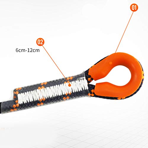 BESPORTBLE Cuerda Escalada 5 Metros,Cuerda Auxiliar de Escalada de Nailon de 8 mm de Grosor Cuerda de Rappel de Seguridad de Rescate de montañismo para Deportes al Aire Libre