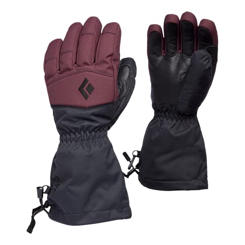 Black Diamond Women's Recon Warm and Weatherproof Gloves, Unisex Adulto, Bordeaux, X-Small