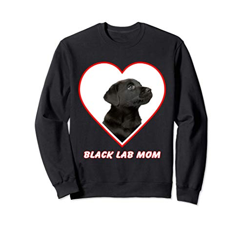 Black Lab Dog Mom 1 Sudadera