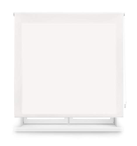 Blindecor Ara Estor enrollable translúcido liso, Blanco roto, 120 x 175 cm, Manual