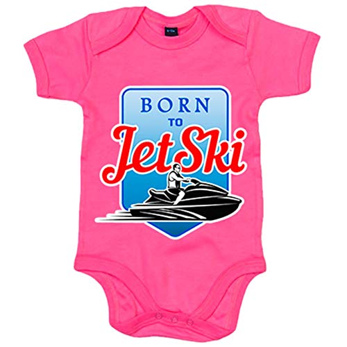 Body bebé Born To Be Jet Ski - Rosa, Talla única 12 meses