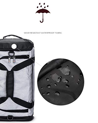 Bolsa de Viaje Compartimento para Zapatos de Almacenamiento Seco y Húmedo Impermeable y Duradero para Hombres/Mujeres Equipaje de Entrenamiento Travel Bag & Duffel Bag,Blue