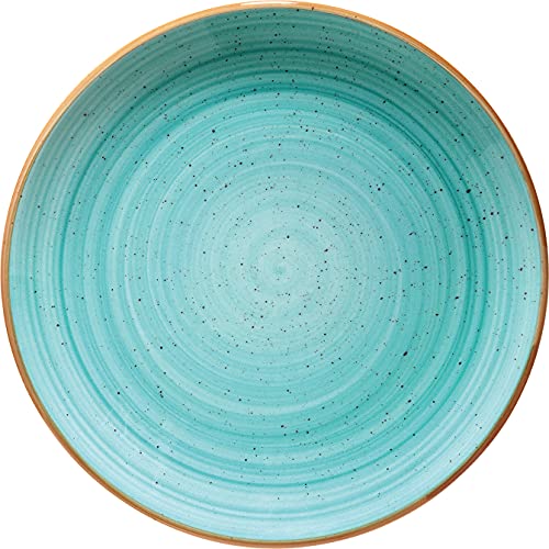 Bonna - Plato de porcelana dura (17 cm de diámetro, 12 unidades), color azul